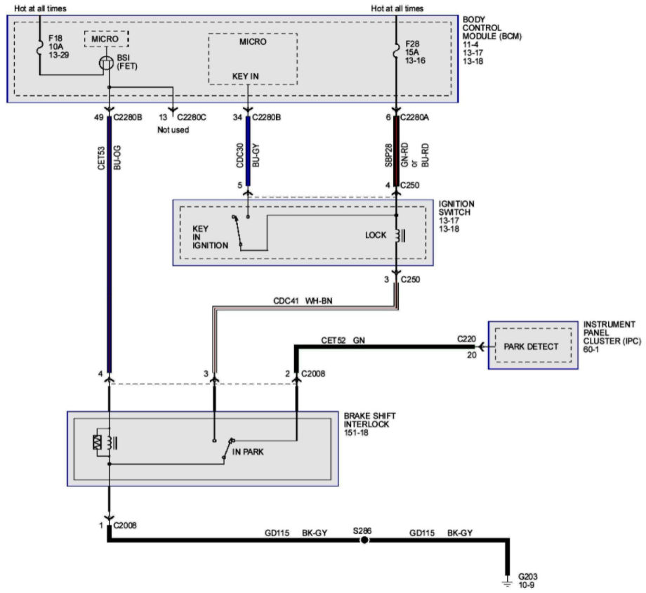 Ford F-450 Shifter Diagram