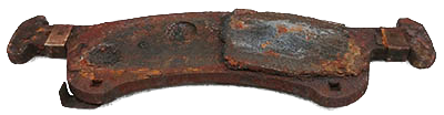 Separated Material Brake Pad