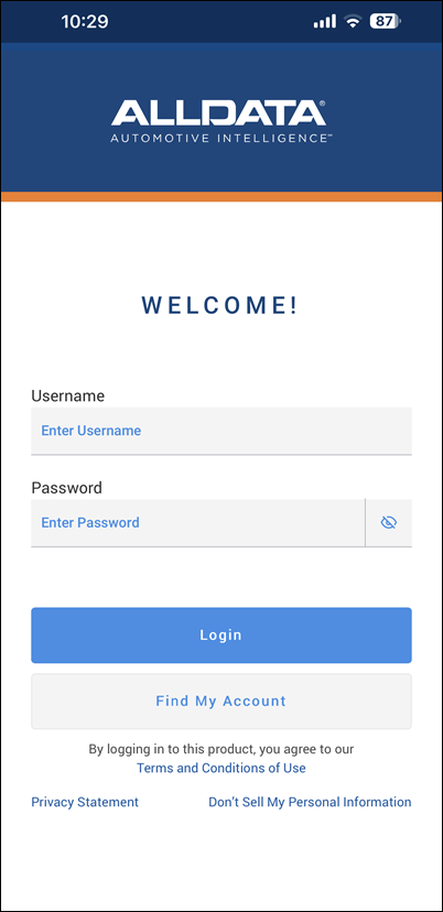 log in