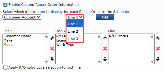 select line