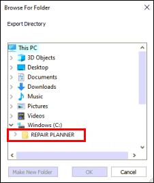 selectrpfolder