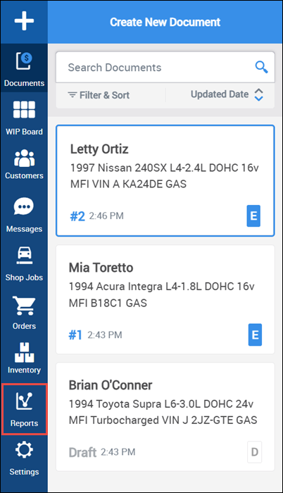 click reports