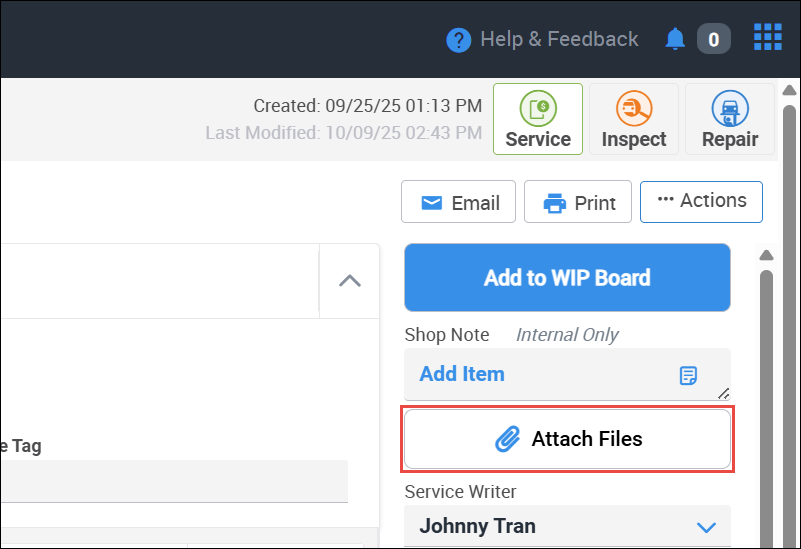 attach files button