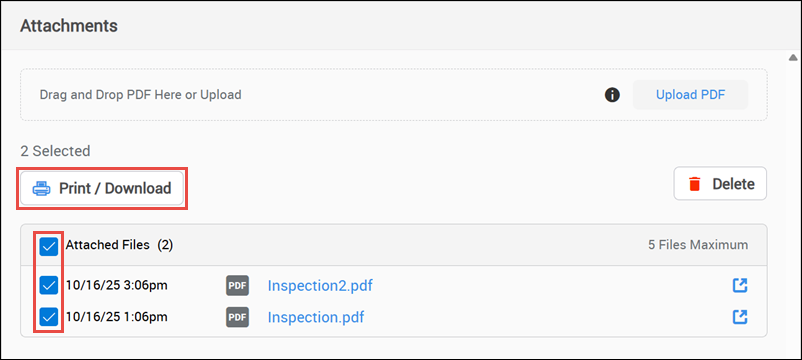select and print