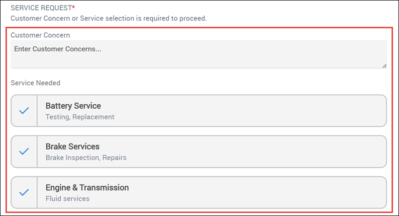 service request