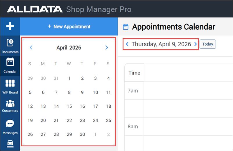 select date